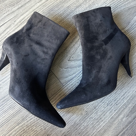 Saint Laurent Shoes - SAINT LAURENT black suede booties size 39​